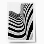 Poster BLACK AND WHITE ARCHITECTURAL CURVED BALCONIES 2