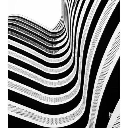 Poster BLACK AND WHITE ARCHITECTURAL CURVED BALCONIES 2 - Πολεις - Χαρτες Sticky 2