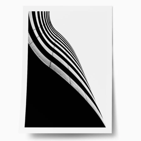 Poster BLACK AND WHITE ARCHITECTURAL CURVED BALCONIES - Πολεις - Χαρτες