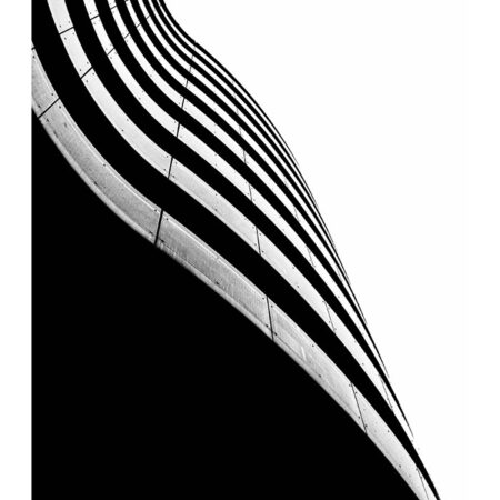Poster BLACK AND WHITE ARCHITECTURAL CURVED BALCONIES - Πολεις - Χαρτες Sticky 2