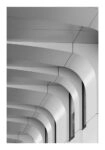 Poster BLACK AND WHITE ARCHITECTURAL CURVED CEILING ELEMENTS