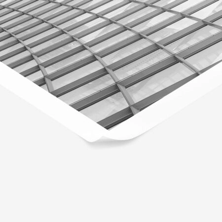 Poster BLACK AND WHITE ARCHITECTURAL CURVED GLASS ROOF - Πολεις - Χαρτες Sticky 1