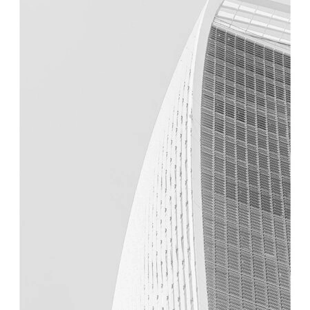 Poster BLACK AND WHITE ARCHITECTURAL CURVED SKYSCRAPPER - Πολεις - Χαρτες Sticky 2