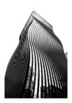 Poster BLACK AND WHITE ARCHITECTURAL CURVY TOWER