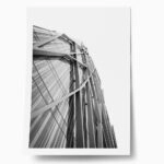 Poster BLACK AND WHITE ARCHITECTURAL DIAGONAL FRAMEWORK