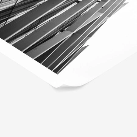 Poster BLACK AND WHITE ARCHITECTURAL DIAGONAL FRAMEWORK - Πολεις - Χαρτες Sticky 1