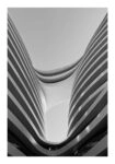 Poster BLACK AND WHITE ARCHITECTURAL FLOWING CURVES