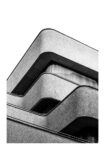Poster BLACK AND WHITE ARCHITECTURAL FLOWING LINES