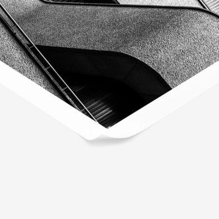 Poster BLACK AND WHITE ARCHITECTURAL FLOWING LINES - Πολεις - Χαρτες Sticky 1