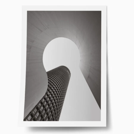 Poster BLACK AND WHITE ARCHITECTURAL FUTURISTIC SKYSCRAPER 2 - Πολεις - Χαρτες