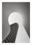 Poster BLACK AND WHITE ARCHITECTURAL FUTURISTIC SKYSCRAPER 2