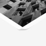 Poster BLACK AND WHITE ARCHITECTURAL GEOMETRIC APARTMENTS 2