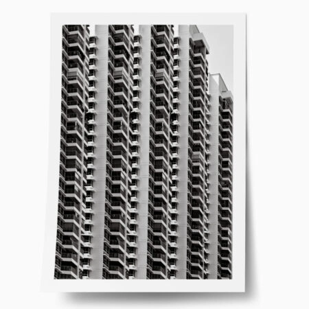 Poster BLACK AND WHITE ARCHITECTURAL GEOMETRIC APARTMENTS 3 - Πολεις - Χαρτες