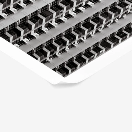 Poster BLACK AND WHITE ARCHITECTURAL GEOMETRIC APARTMENTS 3 - Πολεις - Χαρτες Sticky 1