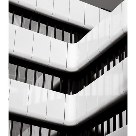 Poster BLACK AND WHITE ARCHITECTURAL GEOMETRIC BALCONIES - Πολεις - Χαρτες Sticky 2