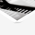 Poster BLACK AND WHITE ARCHITECTURAL GEOMETRIC BALCONIES