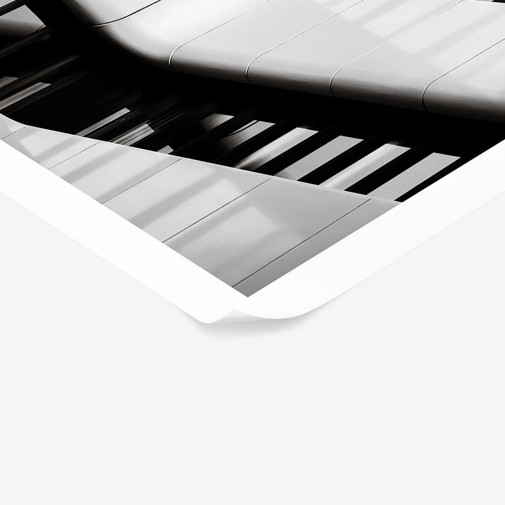 Poster BLACK AND WHITE ARCHITECTURAL GEOMETRIC BALCONIES