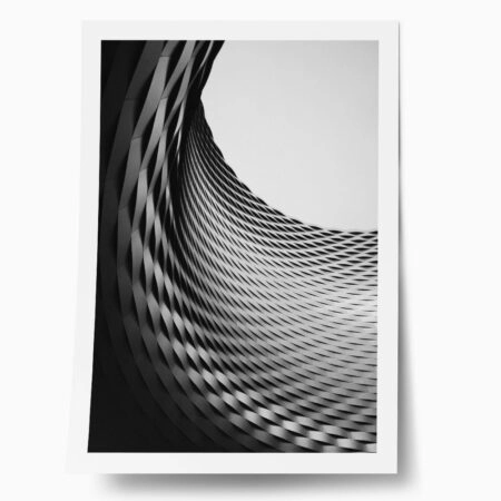 Poster BLACK AND WHITE ARCHITECTURAL GEOMETRIC CIRCULAR STRUCTURE - Πολεις - Χαρτες
