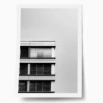 Poster BLACK AND WHITE ARCHITECTURAL GEOMETRIC DETAILS
