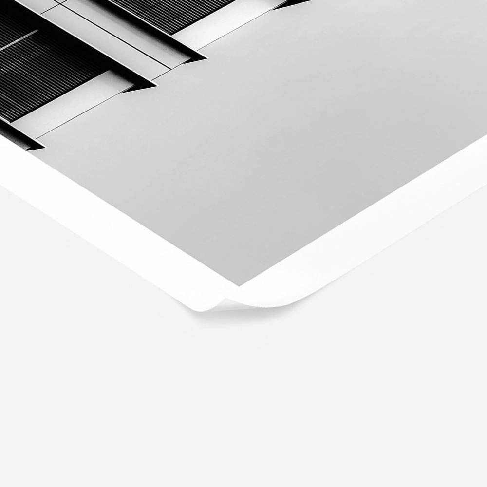 Poster BLACK AND WHITE ARCHITECTURAL GEOMETRIC DETAILS
