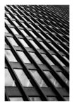 Poster BLACK AND WHITE ARCHITECTURAL GEOMETRIC GLASS REFLECTION