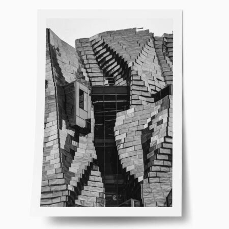 Poster BLACK AND WHITE ARCHITECTURAL GEOMETRIC ROOF - Πολεις - Χαρτες