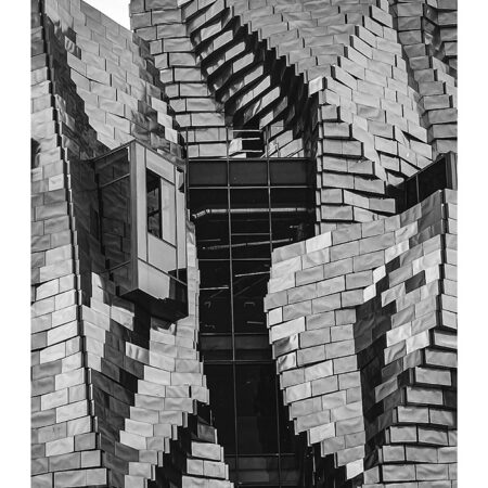 Poster BLACK AND WHITE ARCHITECTURAL GEOMETRIC ROOF - Πολεις - Χαρτες Sticky 2