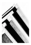 Poster BLACK AND WHITE ARCHITECTURAL GEOMETRIC SHADOWS BUILDING