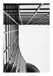 Poster BLACK AND WHITE ARCHITECTURAL GEOMETRIC STRUCTURE 2
