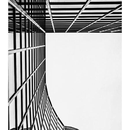 Poster BLACK AND WHITE ARCHITECTURAL GEOMETRIC STRUCTURE 2 - Πολεις - Χαρτες Sticky 2