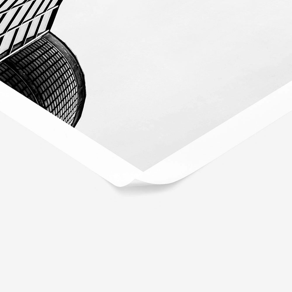 Poster BLACK AND WHITE ARCHITECTURAL GEOMETRIC STRUCTURE 2