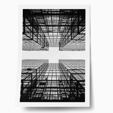 Poster BLACK AND WHITE ARCHITECTURAL GEOMETRIC STRUCTURE - Πολεις - Χαρτες