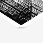 Poster BLACK AND WHITE ARCHITECTURAL GEOMETRIC STRUCTURE