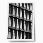 Poster BLACK AND WHITE ARCHITECTURAL GEOMETRIC SUNSHADES
