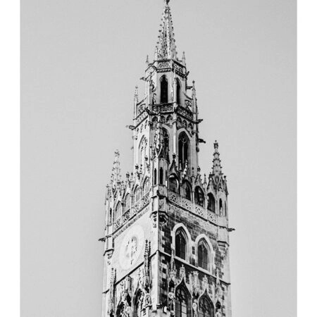 Poster BLACK AND WHITE ARCHITECTURAL GOTHIC TOWER - Πολεις - Χαρτες Sticky 2
