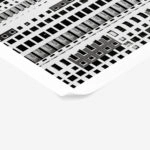 Poster BLACK AND WHITE ARCHITECTURAL GRID PATTERN BUILDINGS