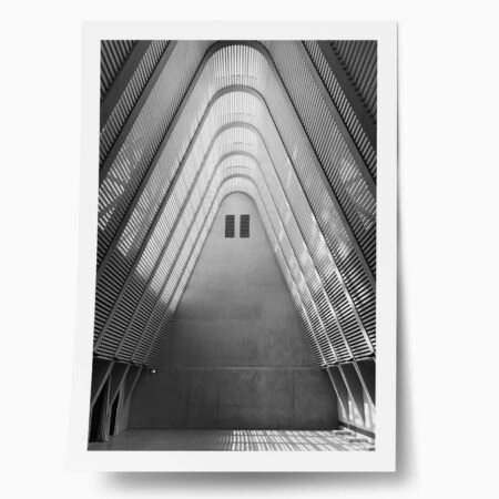 Poster BLACK AND WHITE ARCHITECTURAL HIGH ARCHED CEILING - Πολεις - Χαρτες