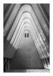 Poster BLACK AND WHITE ARCHITECTURAL HIGH ARCHED CEILING