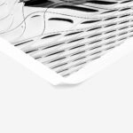 Poster BLACK AND WHITE ARCHITECTURAL HONEYCOMB STRUCTURE