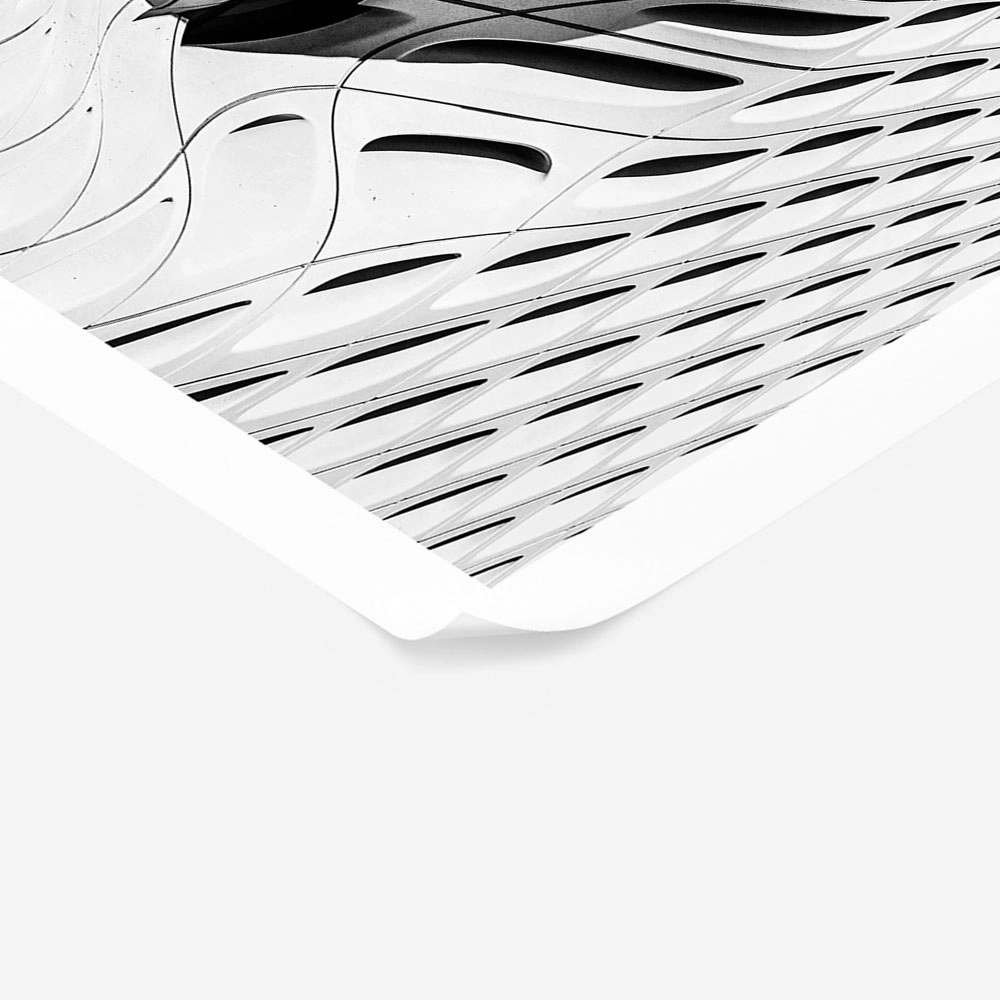 Poster BLACK AND WHITE ARCHITECTURAL HONEYCOMB STRUCTURE