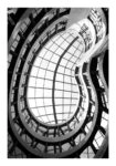 Poster BLACK AND WHITE ARCHITECTURAL INTERIOR GLASS DOME
