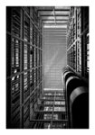 Poster BLACK AND WHITE ARCHITECTURAL INTERIOR PERSPECTIVE