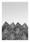 Poster BLACK AND WHITE ARCHITECTURAL INTERLOCKING BUILDINGS