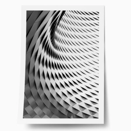 Poster BLACK AND WHITE ARCHITECTURAL INTERWOVEN PATTERN - Πολεις - Χαρτες