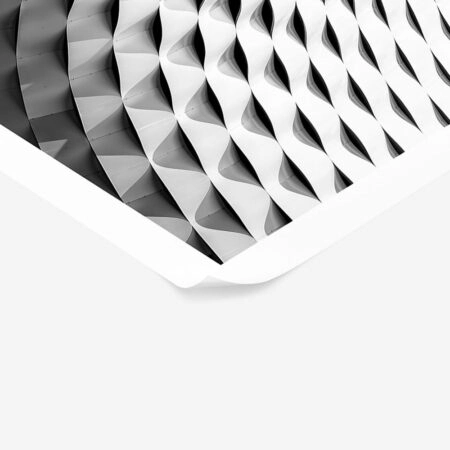 Poster BLACK AND WHITE ARCHITECTURAL INTERWOVEN PATTERN - Πολεις - Χαρτες Sticky 1