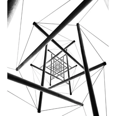 Poster BLACK AND WHITE ARCHITECTURAL KALEIDOSCOPE - Πολεις - Χαρτες Sticky 2