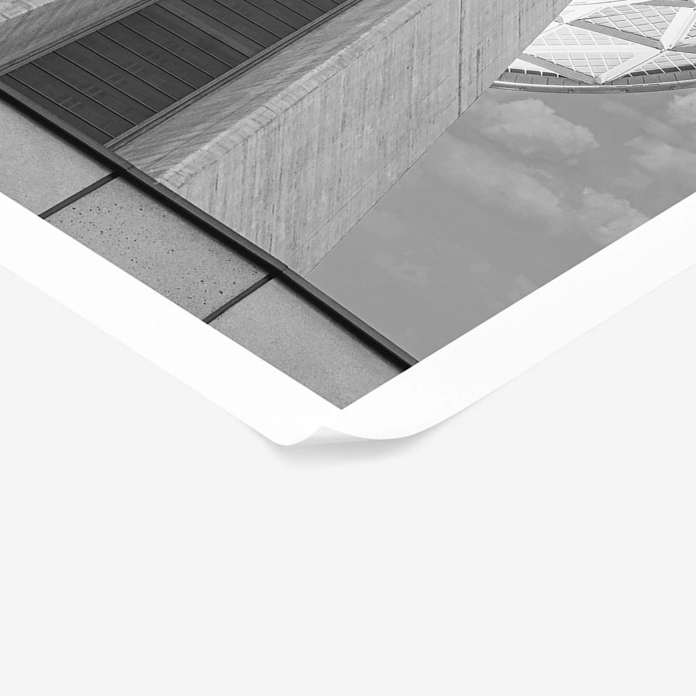 Poster BLACK AND WHITE ARCHITECTURAL LOW ANGLE TOWER