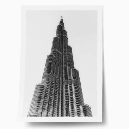 Poster BLACK AND WHITE ARCHITECTURAL MASSIVE SKYSCRAPER - Πολεις - Χαρτες