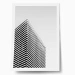 Poster BLACK AND WHITE ARCHITECTURAL MASSIVE TOWER 2
