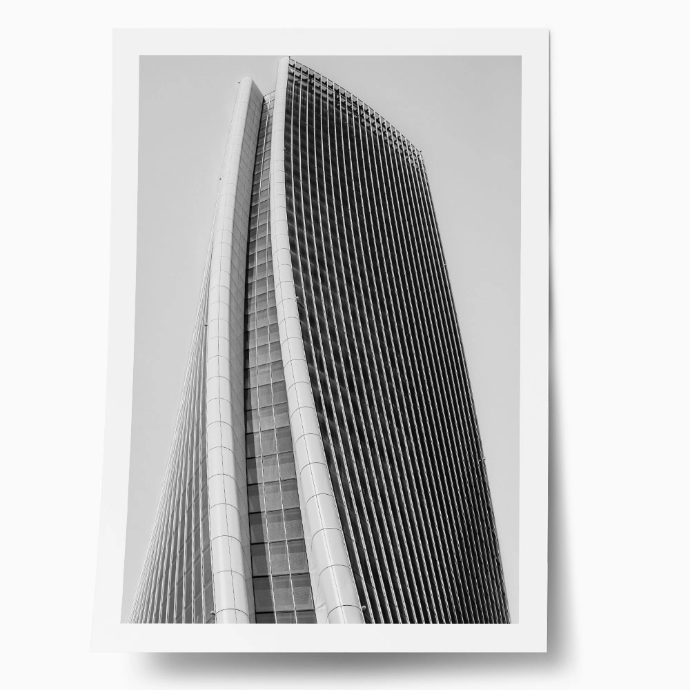 Poster BLACK AND WHITE ARCHITECTURAL MASSIVE TOWER 3
